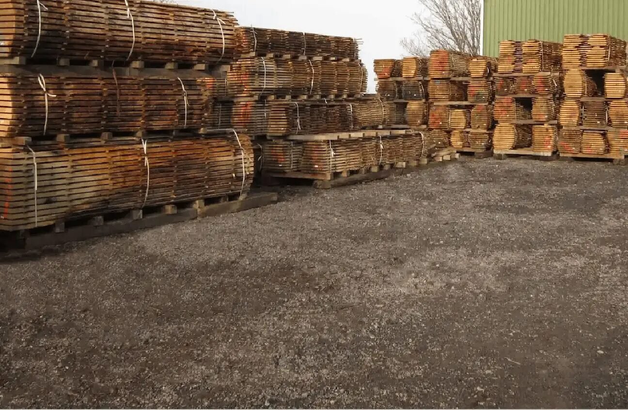 Beautiful log sets in a variety of reclaimed wood species.