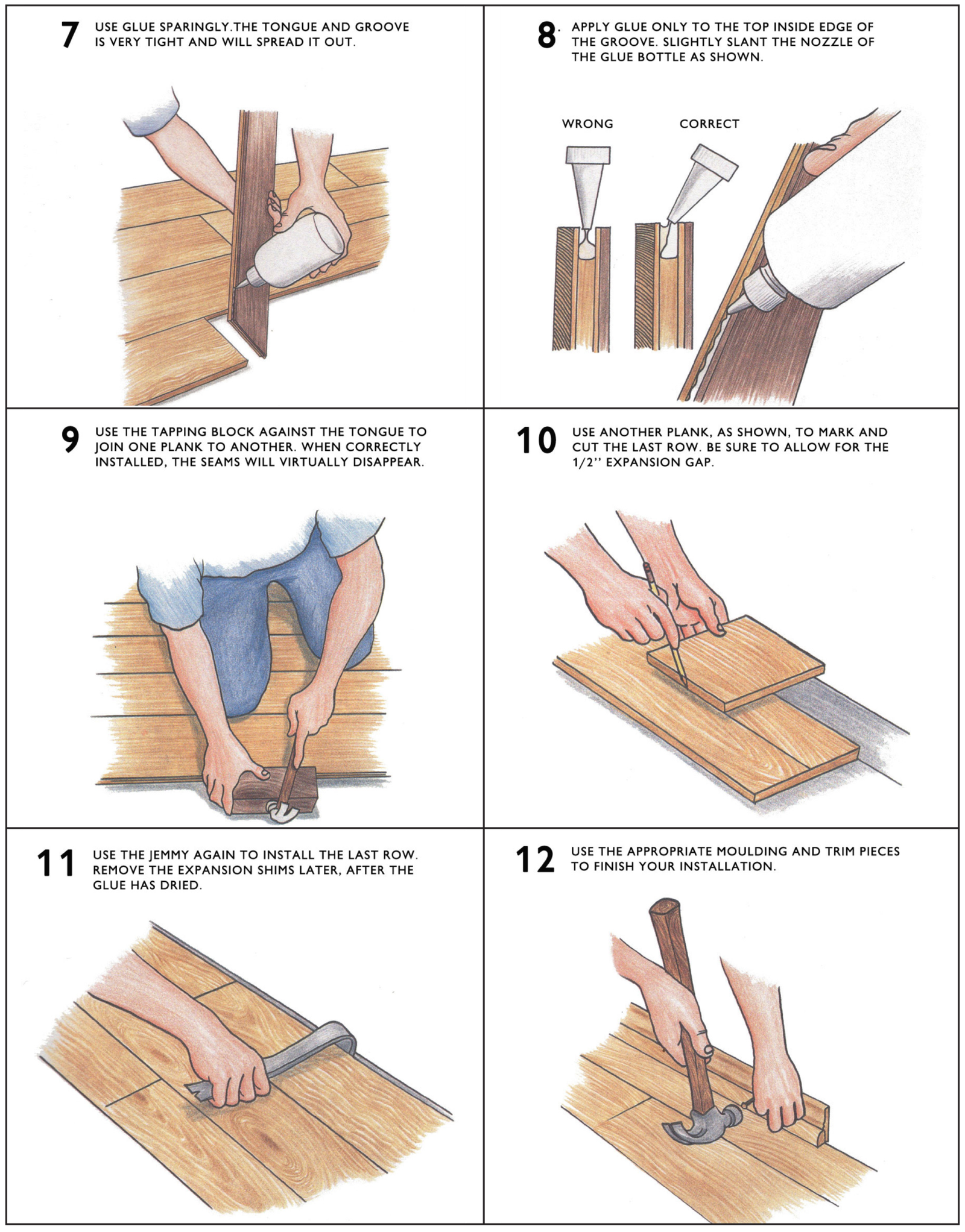 Installation guide for wood flooring, advanced techniques